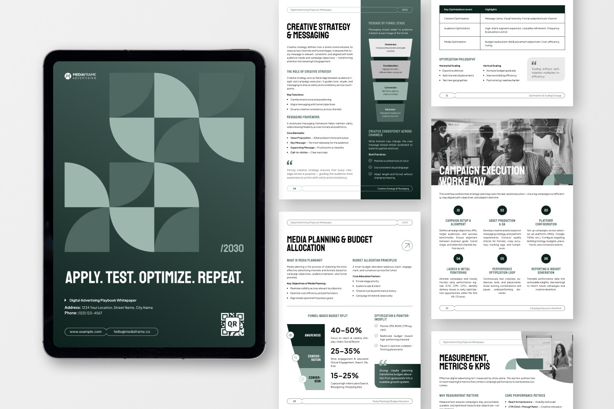 Performance Advertising Whitepaper, a Brochure Template by twinstd (Photo 4 of 6)
