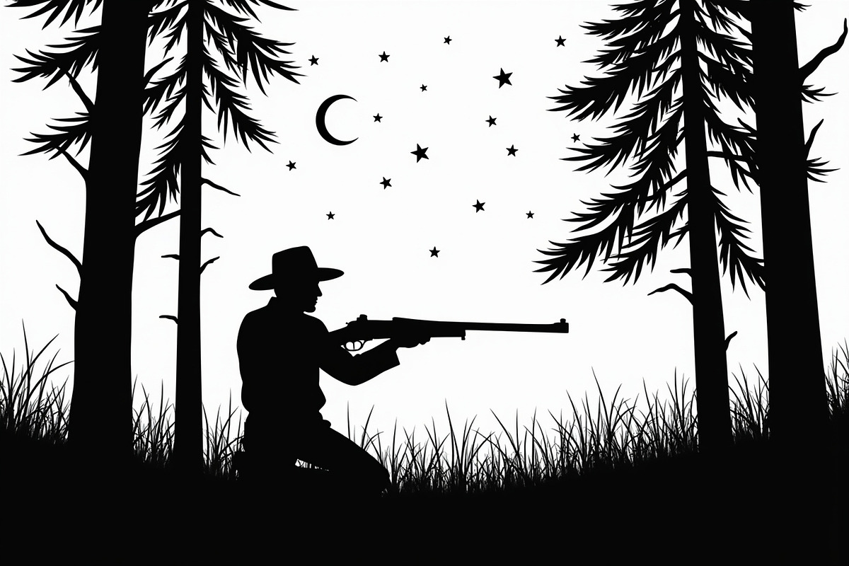 Camouflage Hunter Silhouette Vector, an Illustration by Amazin_art (Photo 10 of 10)