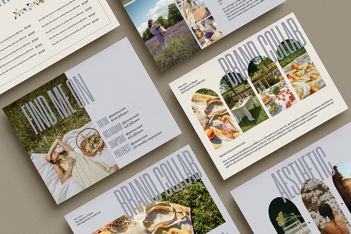 FLOREO Content Creator Media Kit, a Marketing Template by Slate Studio (Photo 4 of 4)