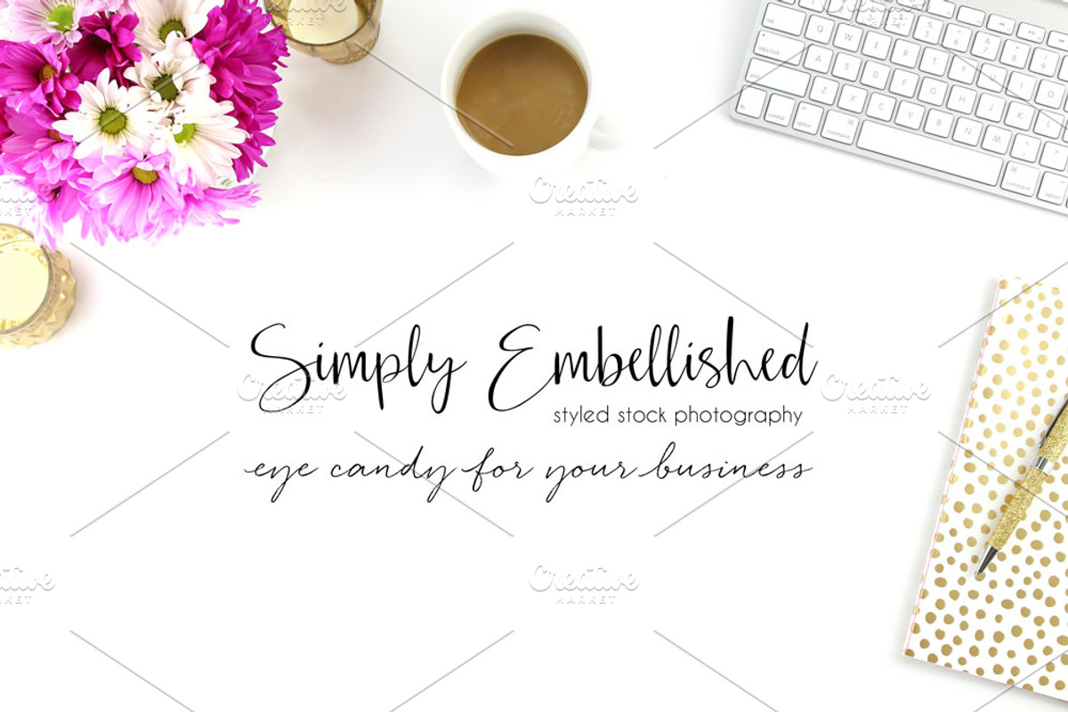 Styled Stock Photo ~ Desktop, a Product Mockup by Simply Embellished