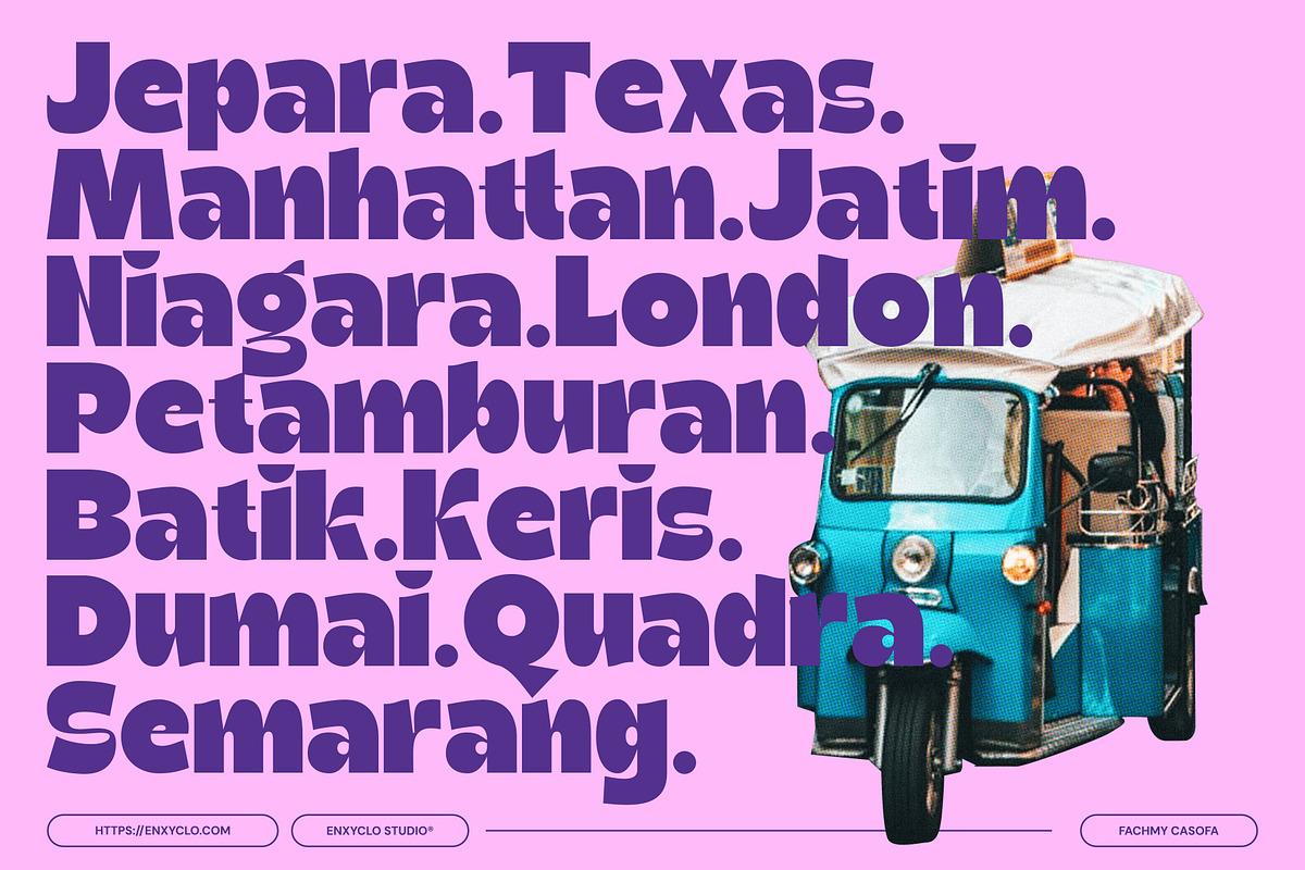 Ragikon - Playful & Chunky Font, a Sans Serif Font by Enxyclo Studio (Photo 5 of 17)