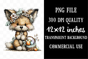 Whimsical Easter Fox Clipart, an Illustration by Designking (Thumbnail 4 of 5)