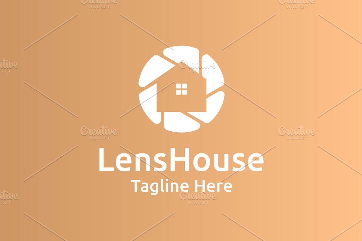 Gold Lens House Logo Design, a Branding & Logo Template by Artiveko (Photo 3 of 3)