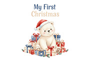 My First Christmas Sublimation PNG, an Illustration by SinaCreation (Thumbnail 5 of 7)