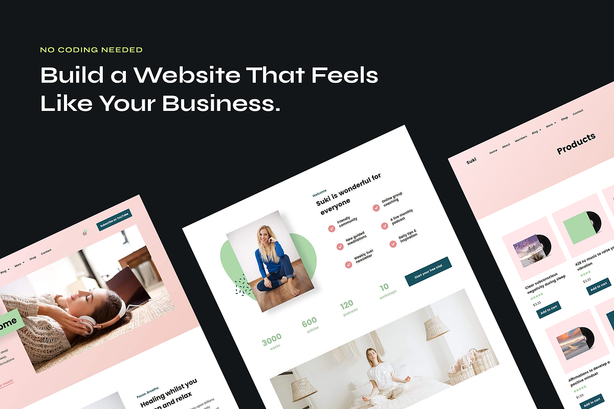 Meditation Music Elementor Template, a WordPress Template by Awakened Templates (Photo 3 of 6)