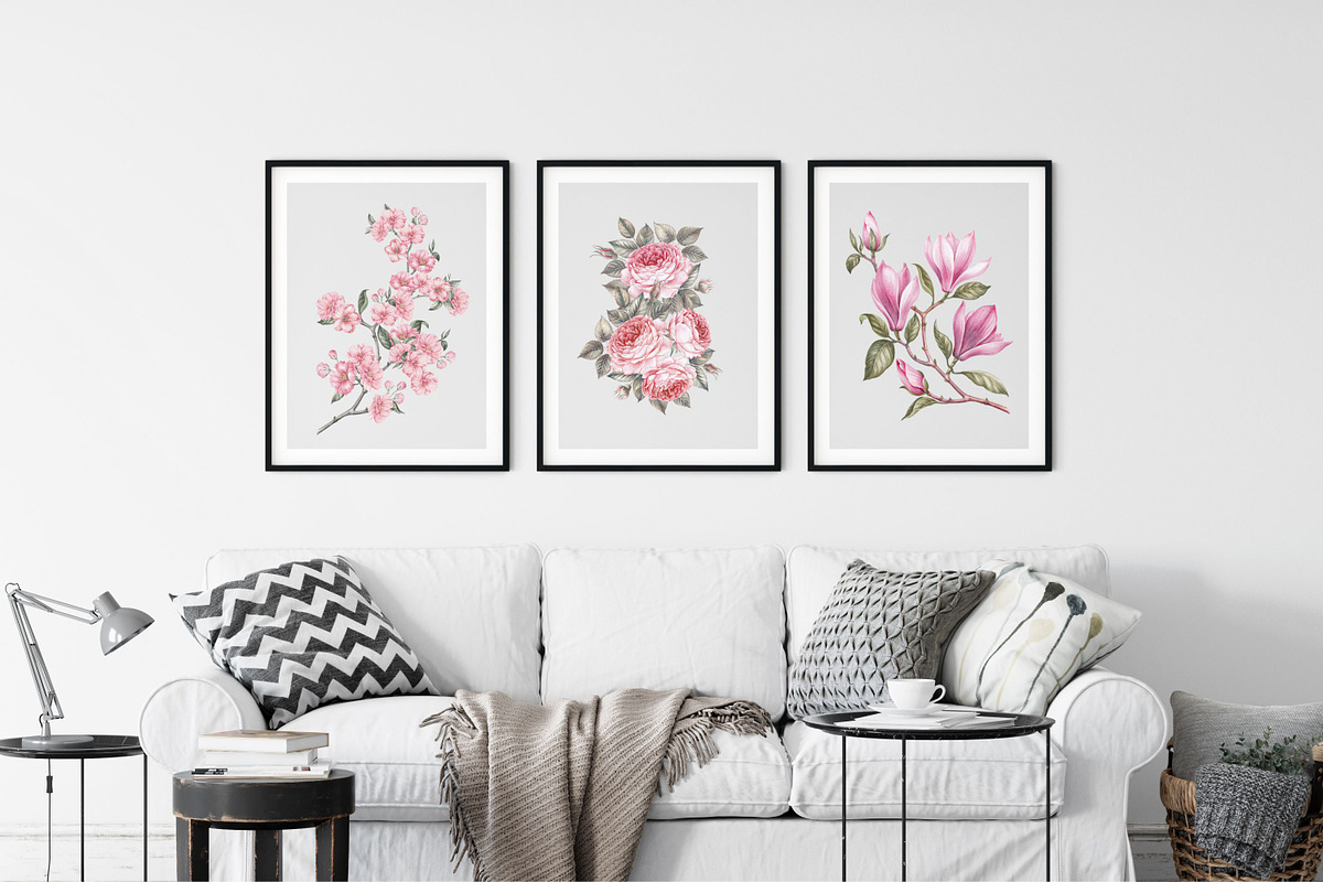 Blooming Paris. Motifs,Frame,pattern, an Illustration by Kotkoa (Photo 11 of 21)