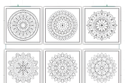 Bold and Easy Mandala Coloring Pages, a Decorative Illustration by Coco Bloom (Thumbnail 9 of 9)