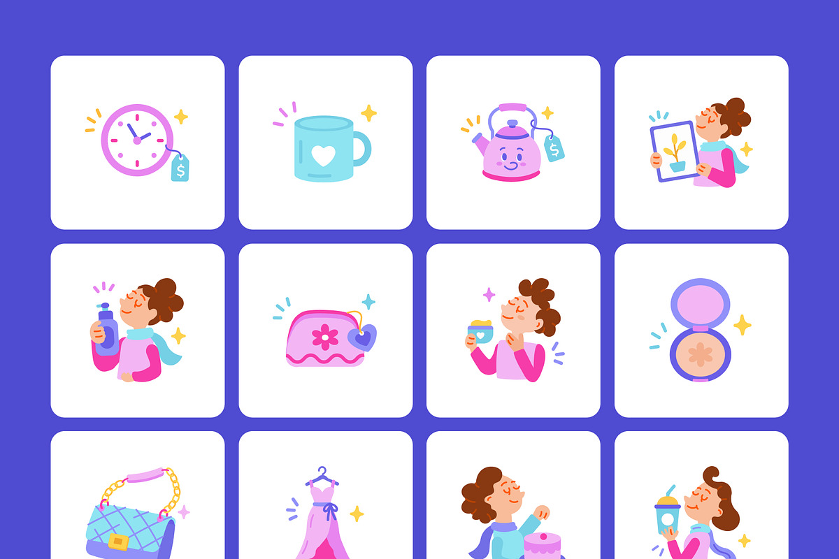 100 Shopping Flat Icons, an Emoji Icon by Prosymbols (Photo 11 of 11)