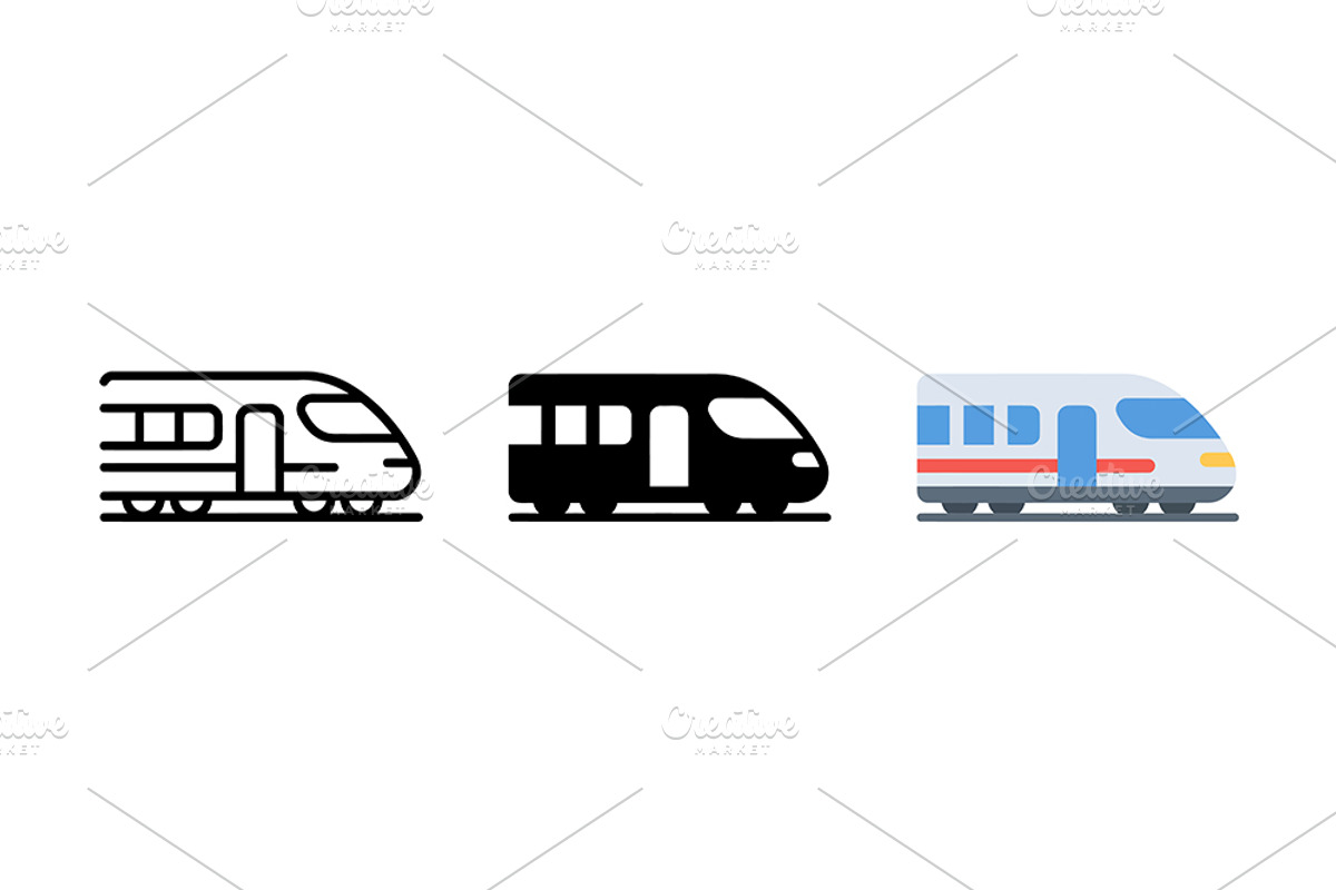Train Vector Icons, a Solid Icon by Artonix (Photo 2 of 2)