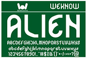 Alien font, a Font by weknow (Thumbnail 1 of 3)