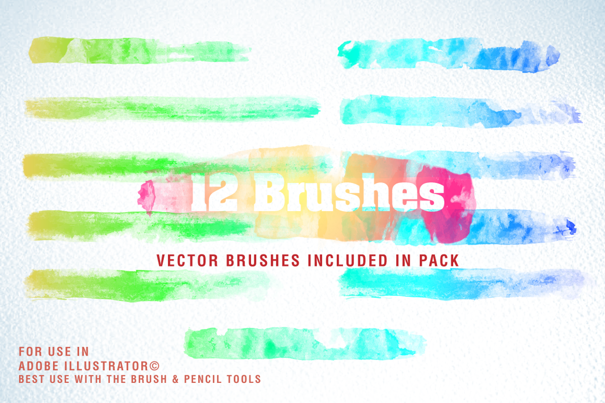 Vector Watercolor Brushes & Symbols, a Brush Add-On by PixelMoshpit (Photo 2 of 3)
