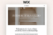 Wix Interior Designer Template, a Wix Template by Pastel Flush Studio (Thumbnail 1 of 7)