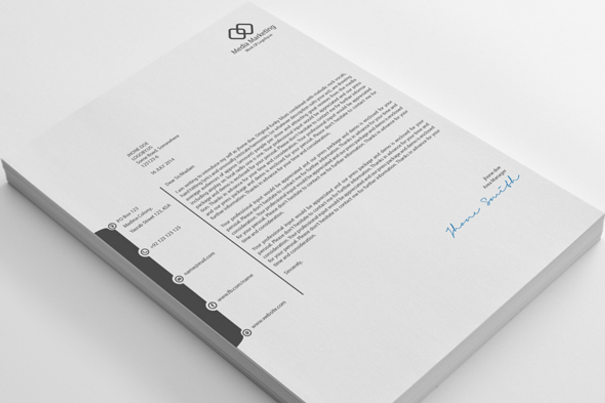 Business Letterheads, a Stationery Template by shujaktk (Photo 2 of 5)