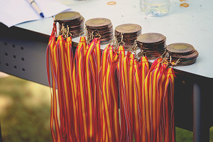 Medals stock photo containing medal and gold