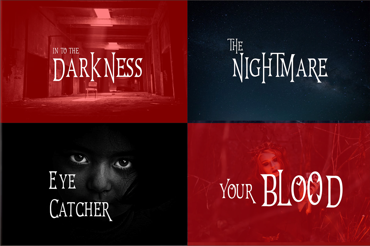 Hallows Typeface preview 3