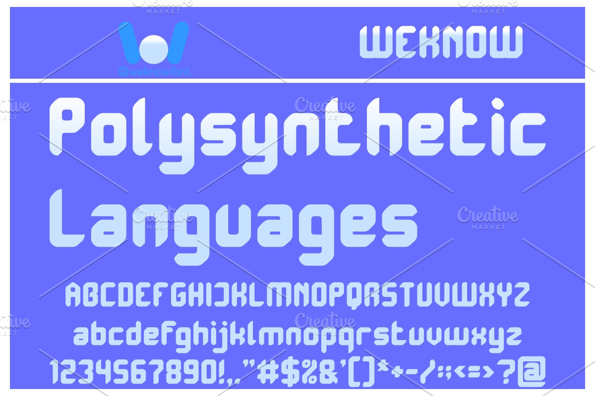 Polyphonic font, a Font by weknow (Photo 3 of 4)