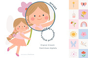 Pastel Fairy Birthday Clipart, a Person Illustration by Petit Citizen Design (Thumbnail 5 of 7)