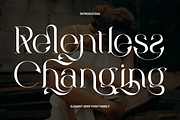 Relentless Changing - Luxury Font, a Serif Font by 177Studio (Thumbnail 1 of 8)