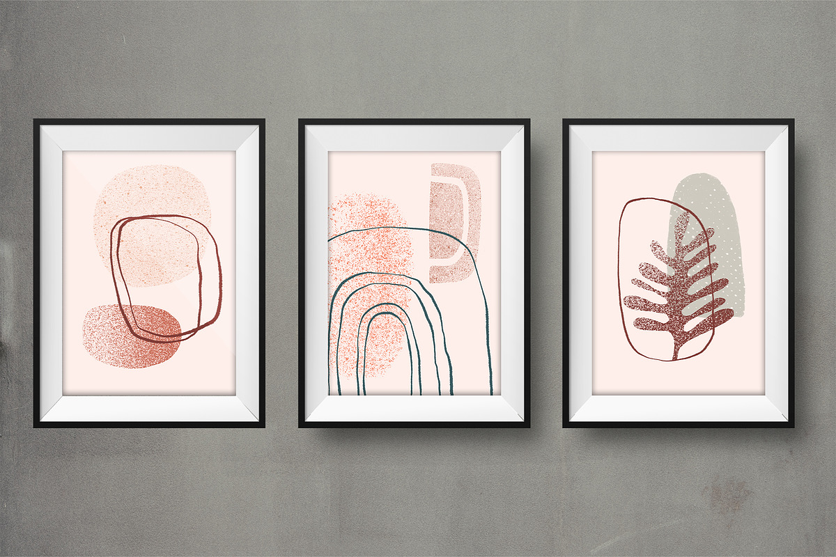 Abstract Halftone Textured Shapes, an Object Graphic by Ramona Schratt (Photo 6 of 11)