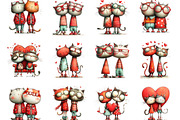Sassy Cat Couple Png Clipart, an Illustration by Designking (Thumbnail 3 of 5)
