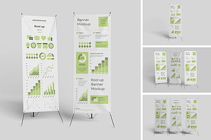 Rool Up Banner Mockup