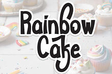 Rainbow Cake | Script Font