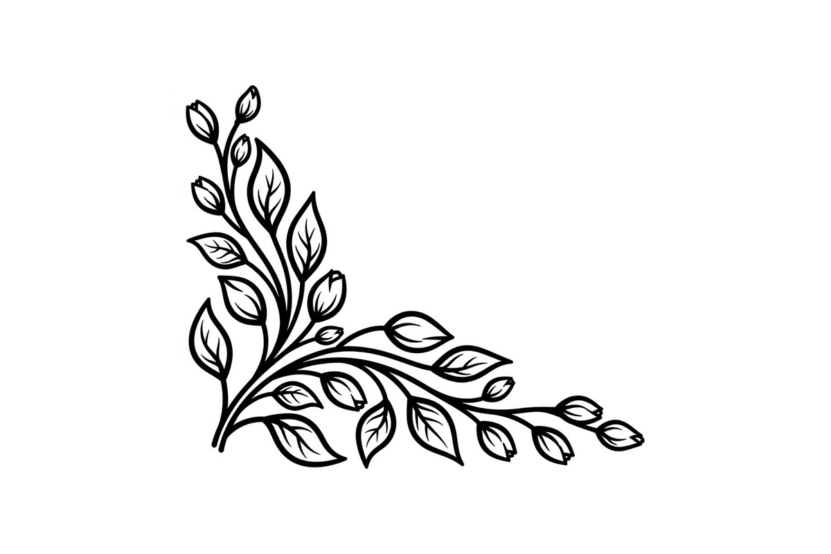 Floral Corner Ornament Vector Bundle, an Illustration by Designs_River (Photo 4 of 51)