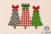 Colorful Coquette Christmas Tree Png, an Illustration by Designking (Thumbnail 1 of 4)