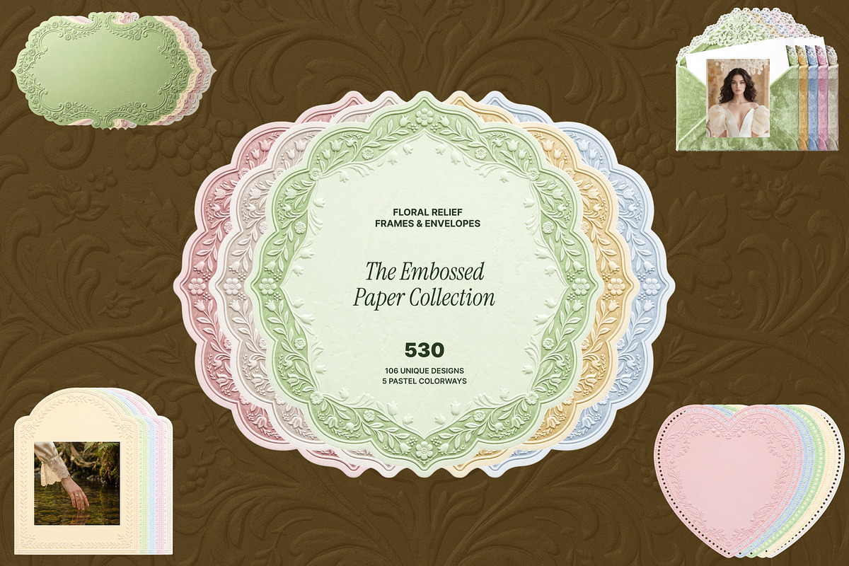 The Embossed Paper Collection, an Object Graphic by OliaMuseDesign (Photo 1 of 10)
