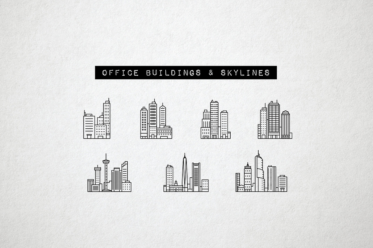 50 Real Estate Icons, Property, City, an Outline Icon by Hatch Design Workshop (Photo 8 of 9)