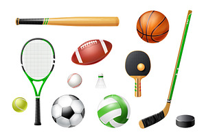 Realistic sport club equipment, a Sport Illustration by Stock-Smart-Start
