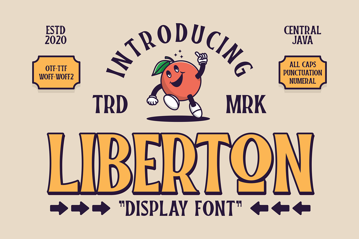 LIBERTON, a Sans Serif Font by 24Design Studios (Photo 1 of 5)