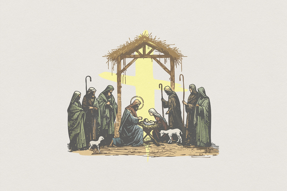 Nativity Scene PNG, Holy Family, an Illustration by SharpMarketplace (Photo 1 of 5)