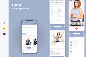 Tutor Mobile App UI Kit