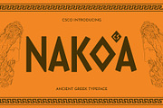CS Nakoa – Ancient Greek Font, a Sans Serif Font by Craft Supply Co. (Thumbnail 1 of 8)