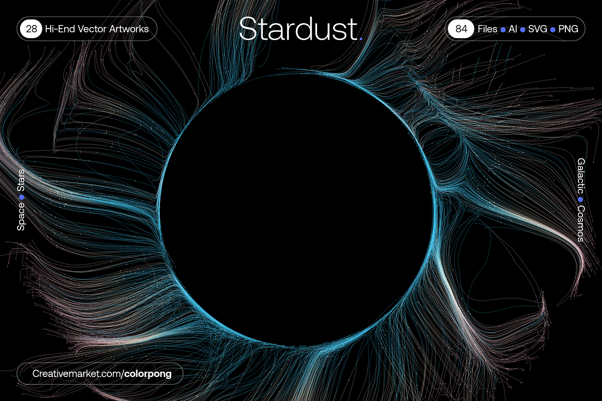 Stardust - Vector Bundle, a Technology Illustration by Colorpong (Photo 2 of 21)