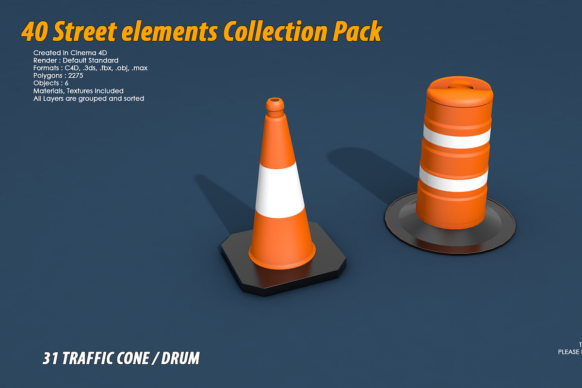 40 Street elements Collection Pack, an Architecture 3D Model by multimedia4ds (Photo 62 of 70)