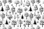 Sketch Set of Trees and Bushes., a Graphic by Epine (Thumbnail 3 of 3)