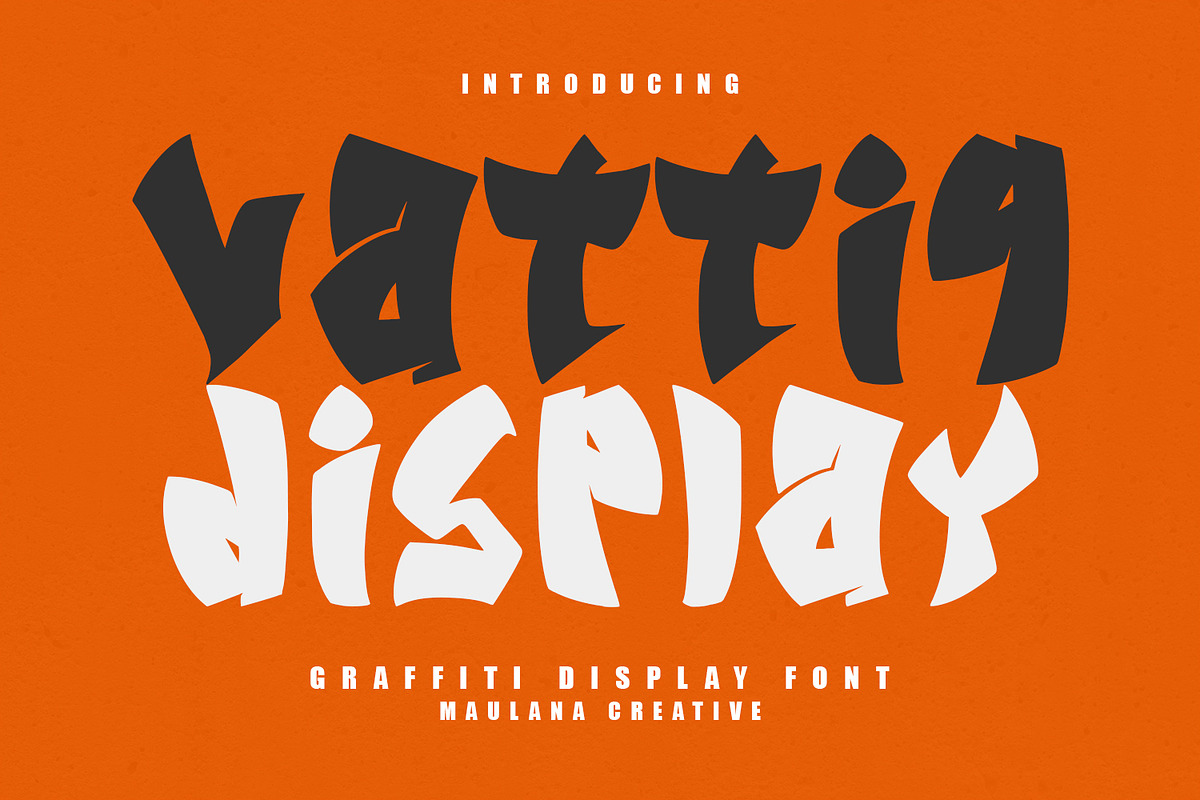 Vattiq Japanese Graffiti Display, a Handwritten Font by Maulana Creative (Photo 1 of 7)