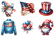 4th of July Independence Day Clipart, an Illustration by DreamArtGraphic (Thumbnail 3 of 4)