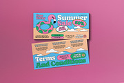 Cream Blue Retro Summer Sale Voucher, a Card Template by graphicook (Thumbnail 1 of 3)