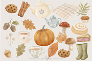Cozy Autumn Cottagecore collection, a Seasonal Illustration by AlenaVlasko stock Market (Thumbnail 6 of 6)