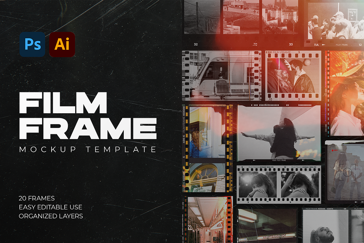 Film Frame Creator Vol.1, a Product Mockup by Sixtysix Labs