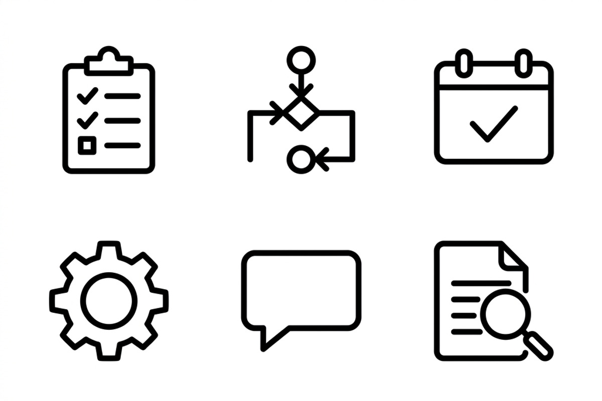 350 Project Management Icons, an Outline Icon by adenpinkstore (Photo 7 of 14)