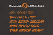 Sign Brush Light | Display Type, a Script Font by StudioWorks (Thumbnail 8 of 8)