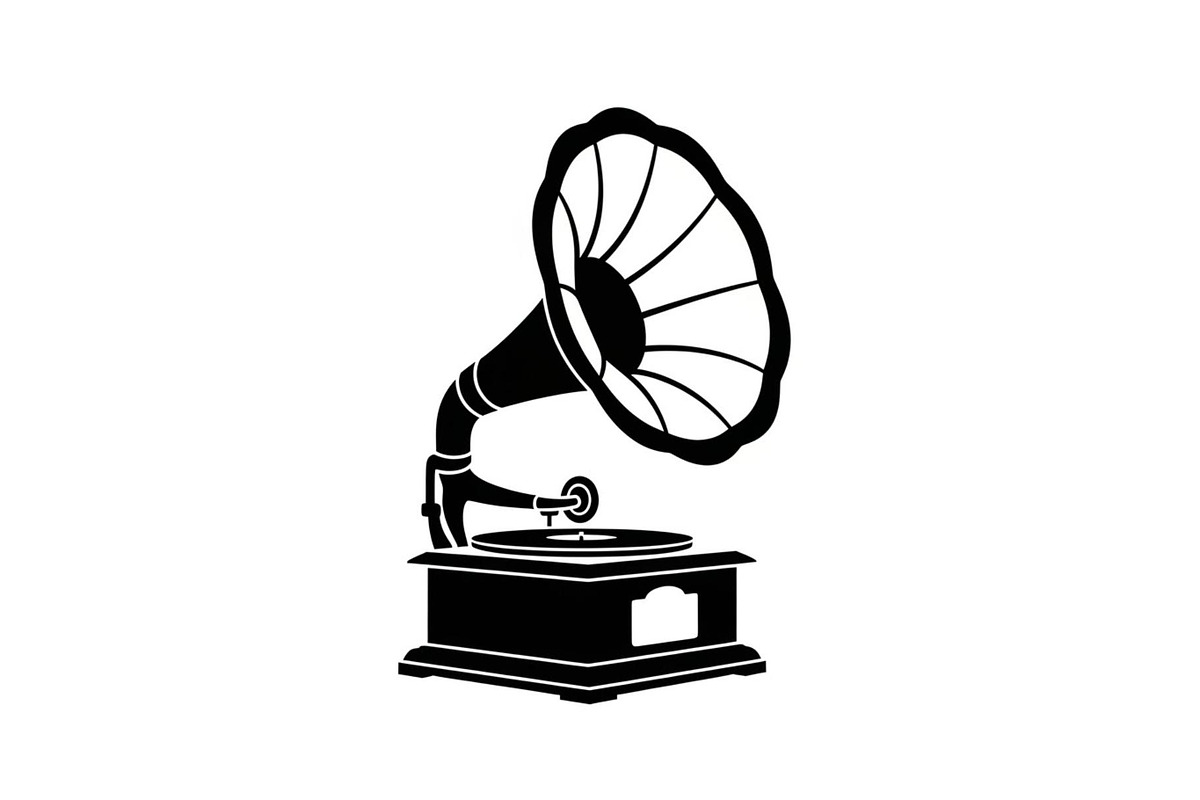 Vintage Gramophone Music Silhouette, a Graphic by Designer_Momina (Photo 9 of 14)