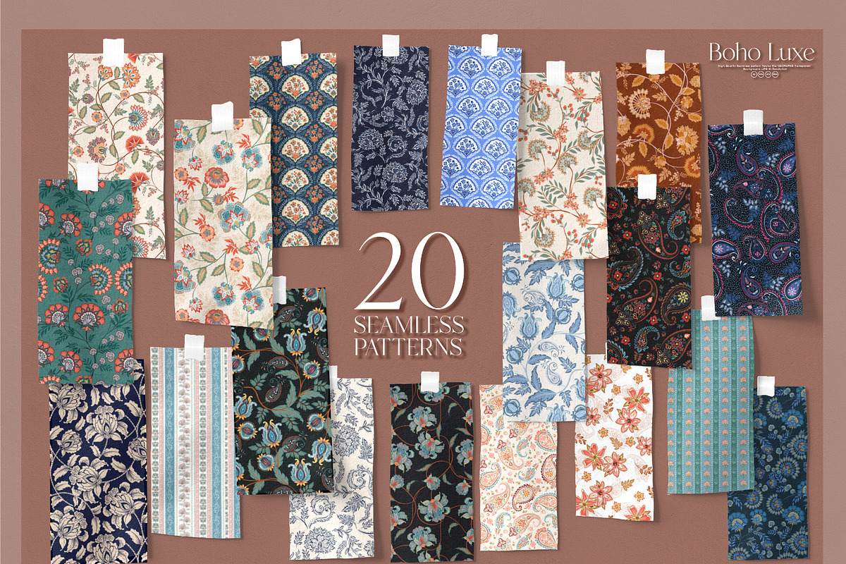 Boho Luxe, a Pattern Graphic by MSNTY STUDIOX (Photo 4 of 29)