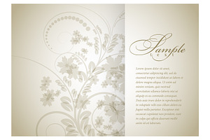 Floral Background For Brochure