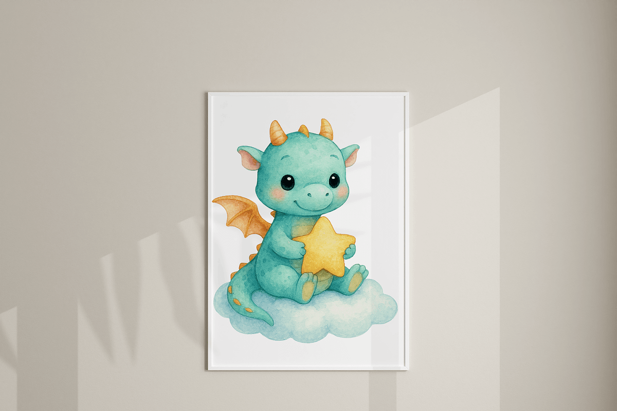 Cute Baby Dragon Clipart Set, a Decorative Illustration by Pati Charm Studio (Photo 7 of 8)