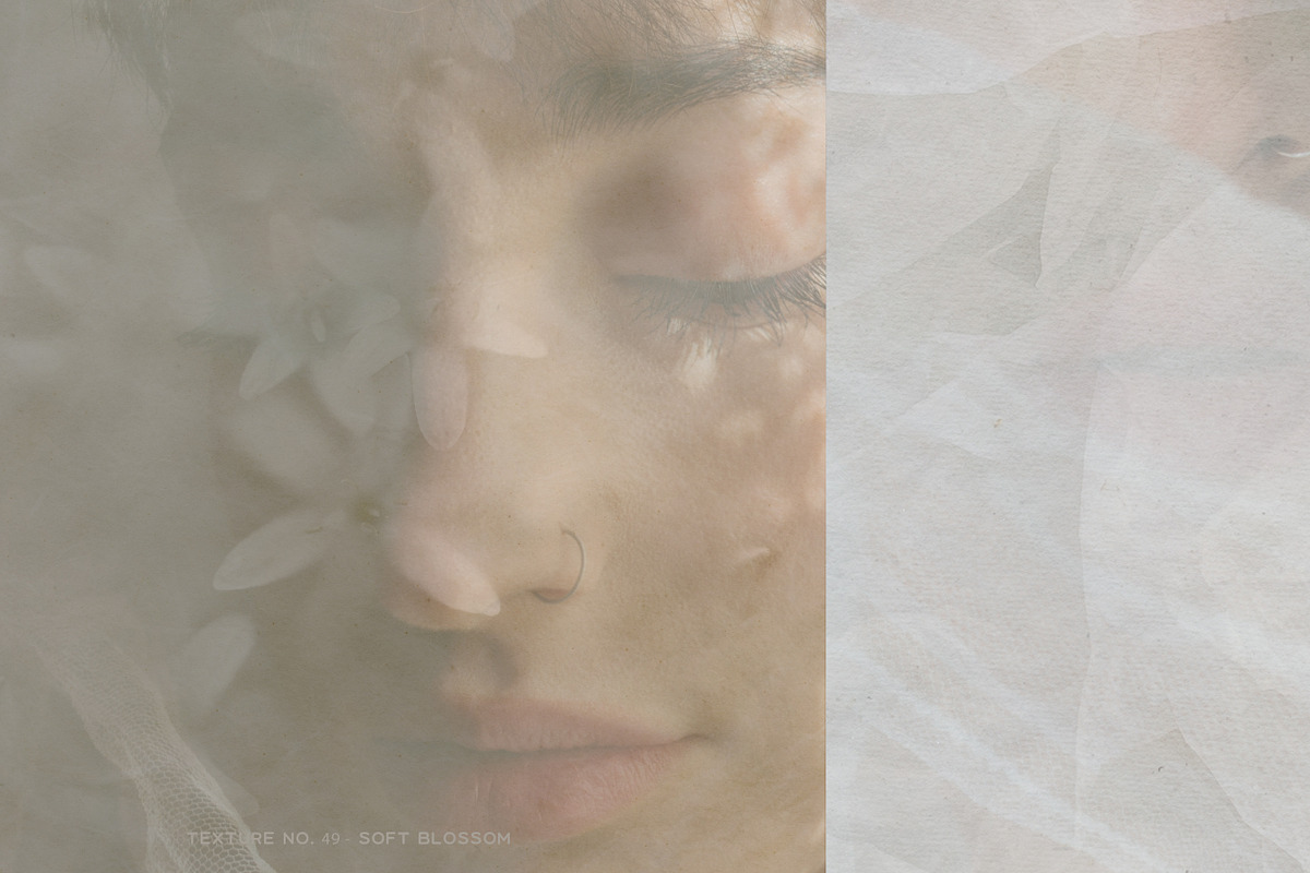 Soft Vellum Floral Paper Textures, a Background Graphic by Laras Wonderland (Photo 7 of 11)